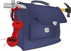 School Satchel Royalty Free Stock Photo School Satchel Royalty Free Stock Photo