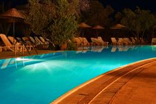 Swimming Pool At Night Stock Image Swimming Pool At Night Stock Image