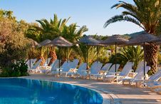 Beautiful View Near The Pool Stock Photography Beautiful View Near The Pool Stock Photography