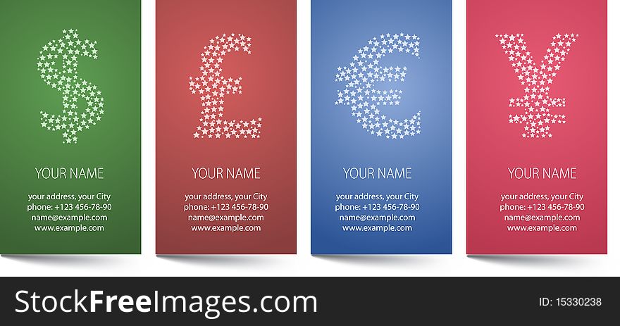 Business cards template. Vector illustration.