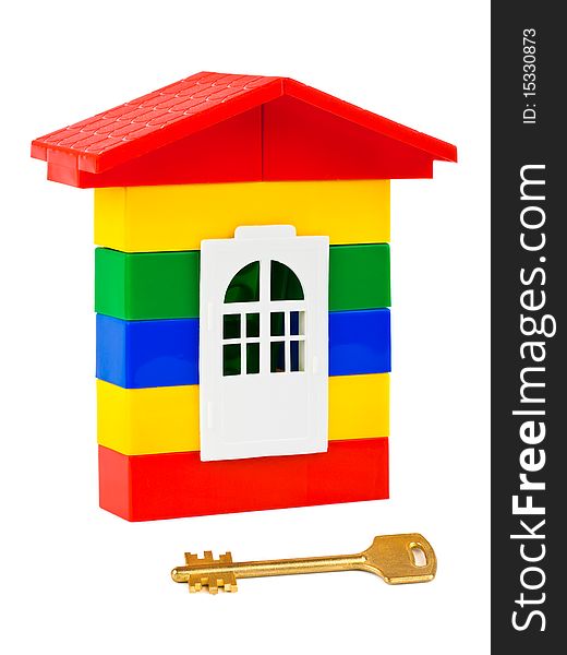 Toy house and key