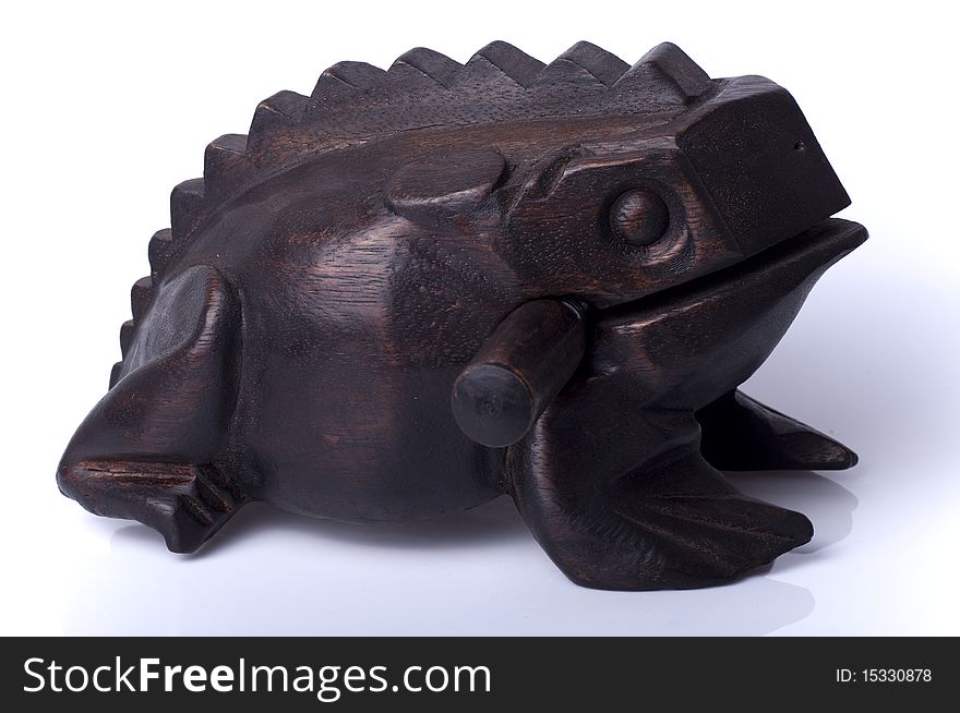 Thai sound making sculpture of a frog making frog sounds. Thai sound making sculpture of a frog making frog sounds