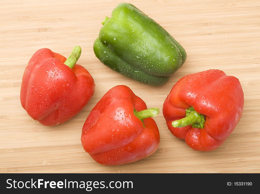 Freshness red pepper. Vegetarian food. Freshness red pepper. Vegetarian food