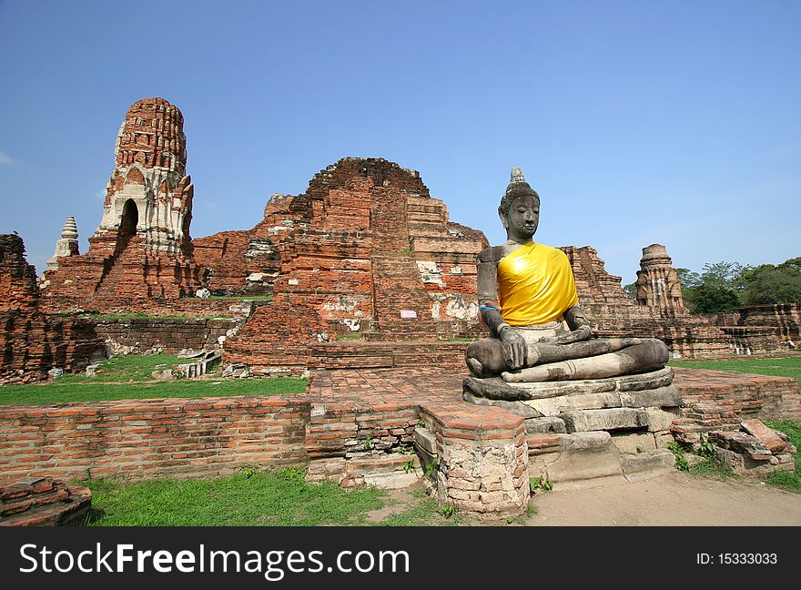 Wat Mahathat at Ayutthaya, Thailand