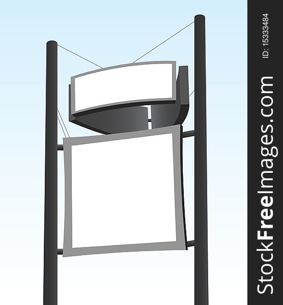 Illustration of an outdoor billboard