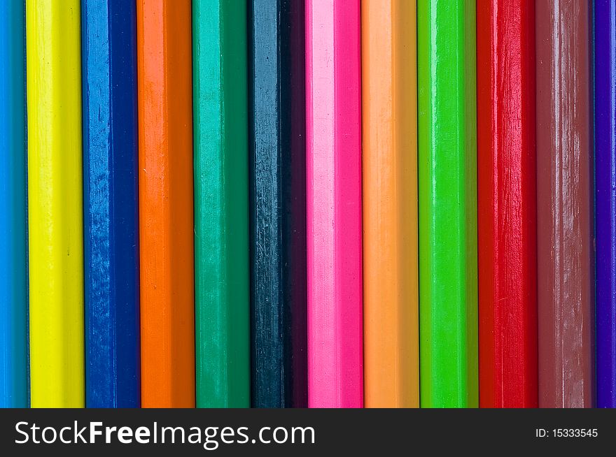 The Colorful Of Color Pencils