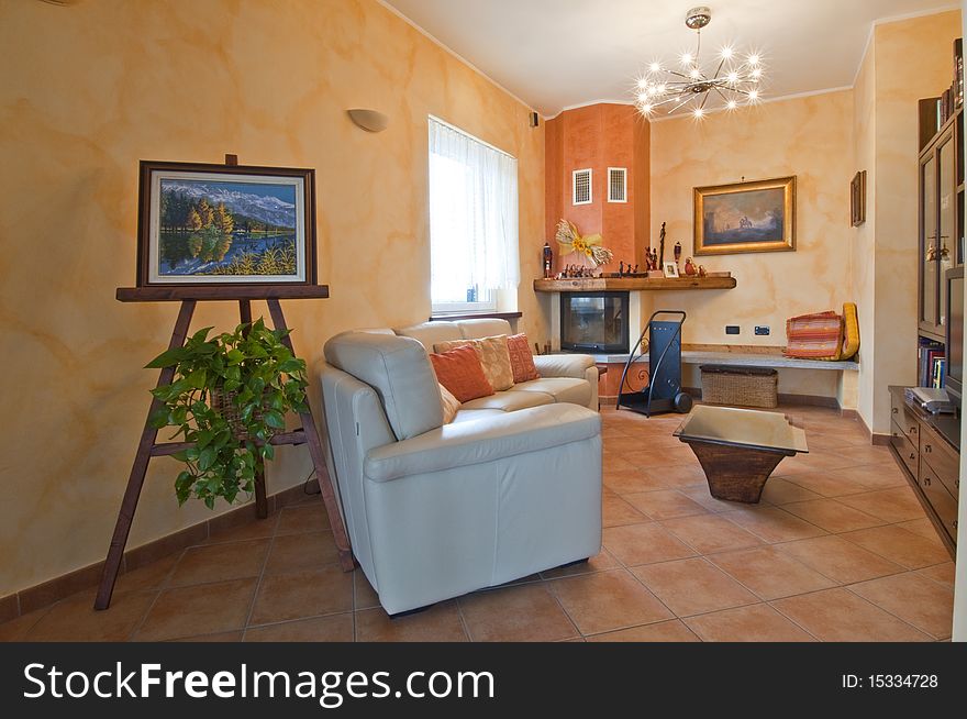 Interior of the hall in a private home. Interior of the hall in a private home