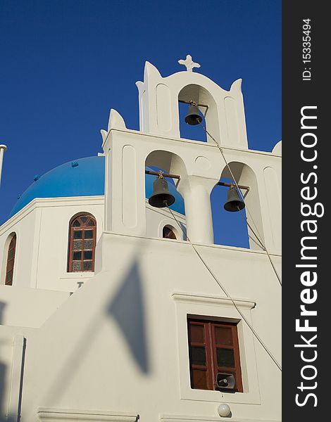A church in santorini, a greek island