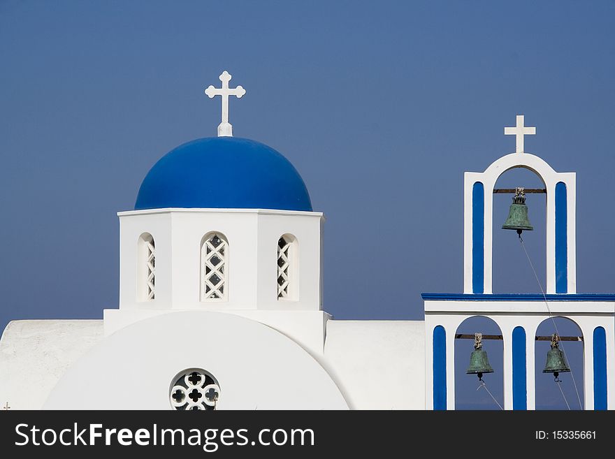 A church in santorini, a greek island