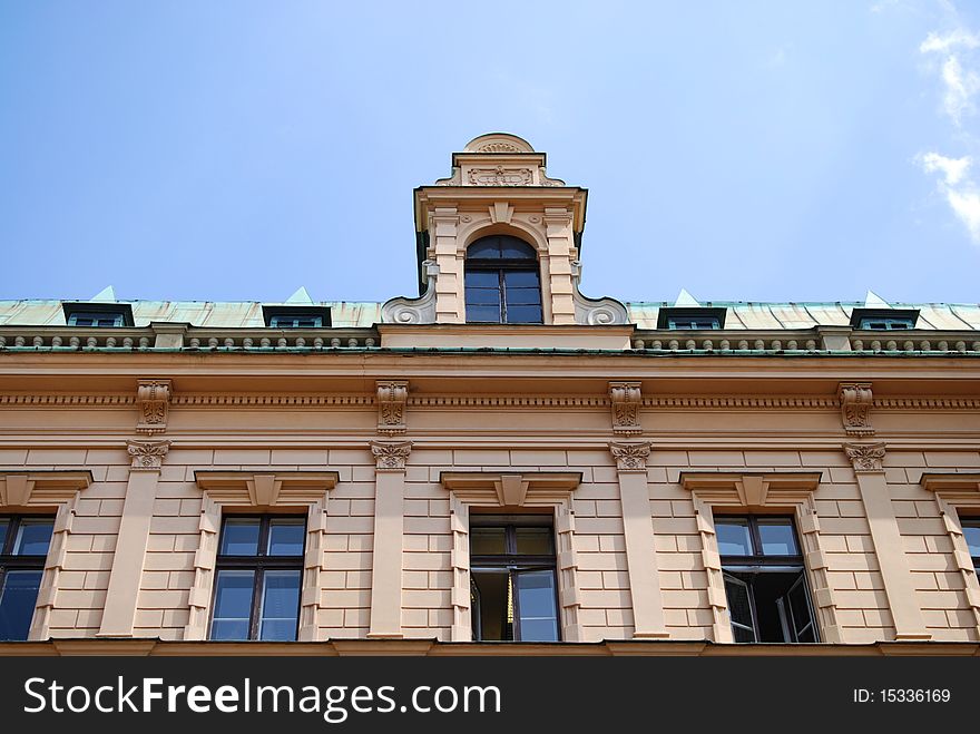 House on the old city in Cracow. Poland