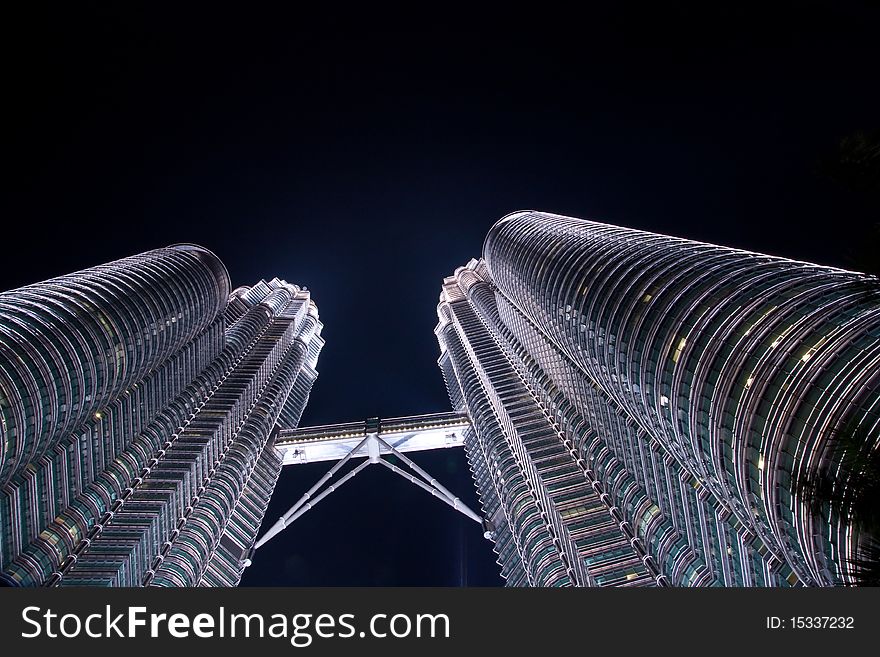 Petronas tower is one landmark at Malaysia.