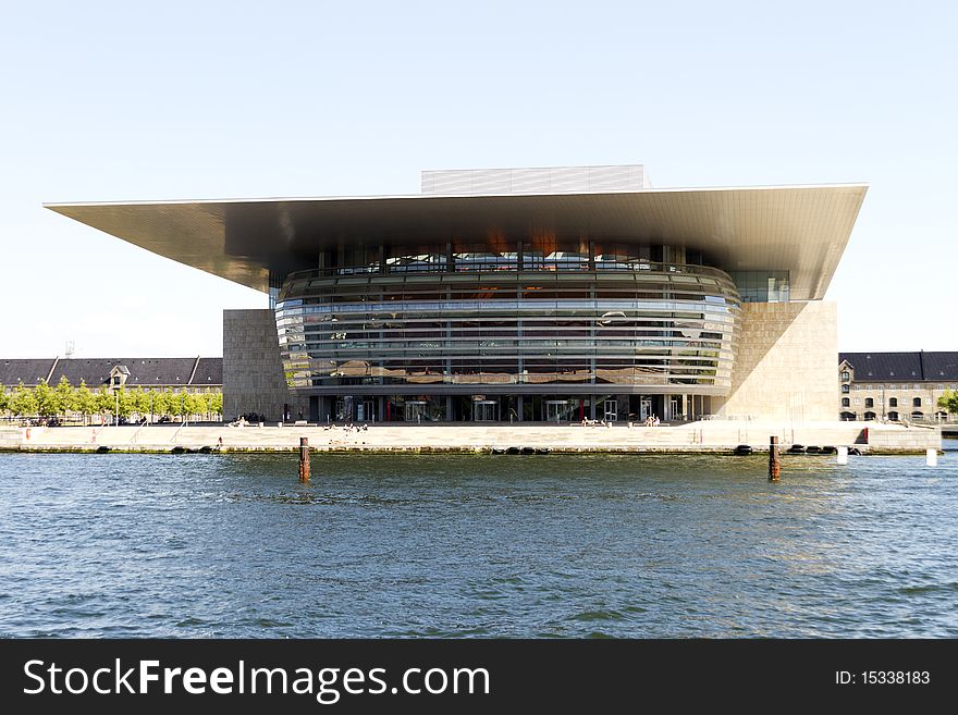 The new modern opera in Copenhagen. The new modern opera in Copenhagen