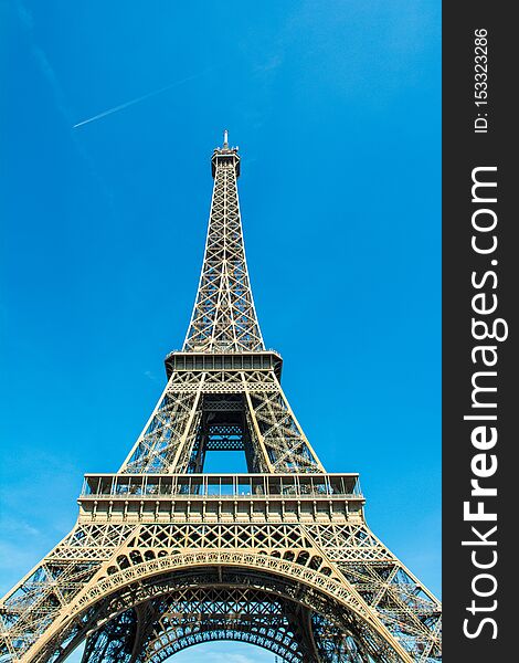 Landscape with most famous landmark - Eiffel Tower