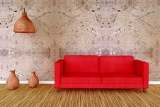 Living Room With Sofa Royalty Free Stock Image Living Room With Sofa Royalty Free Stock Image