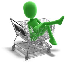 Symbolic 3d Male Toon Character Goes Shopping Royalty Free Stock Photo Symbolic 3d Male Toon Character Goes Shopping Royalty Free Stock Photo