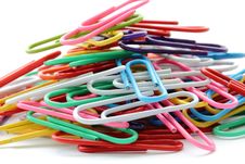 Pile Of Paper Clips Stock Photography