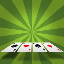 4 Aces Royalty Free Stock Photo