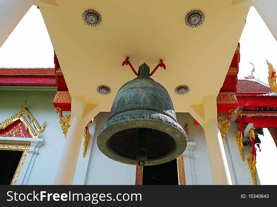 One of buddhist bell tower Wat Phra Sing Chiangmai, Thailand