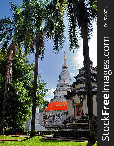 One of buddhist temple Wat Phra Singha, Chiangmai, Thailand. One of buddhist temple Wat Phra Singha, Chiangmai, Thailand