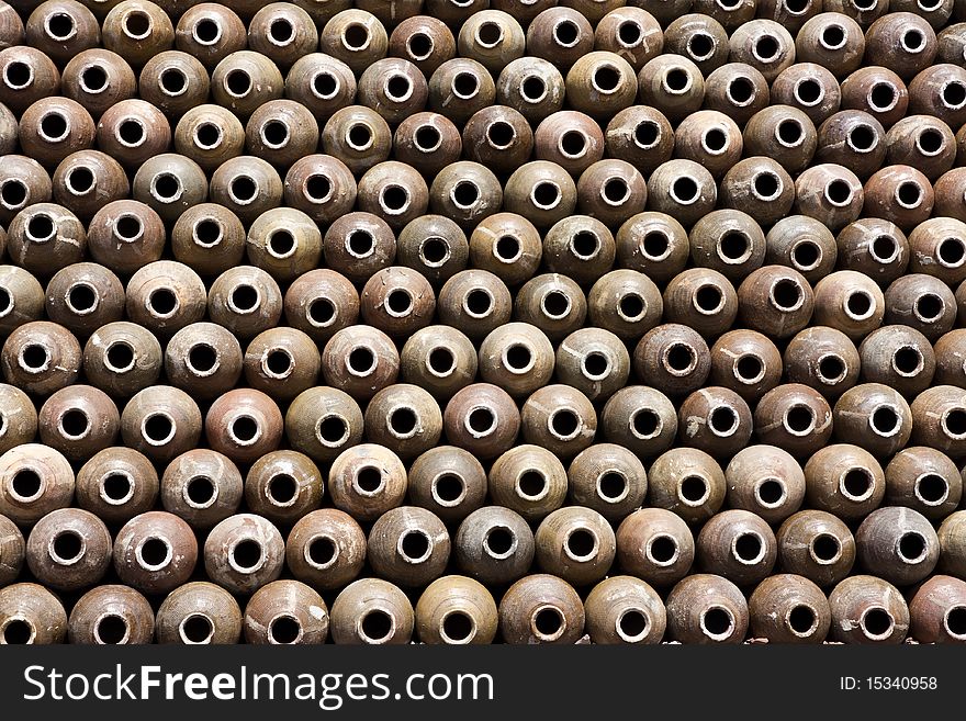 Image of pottery at a factory in Chiang Mai