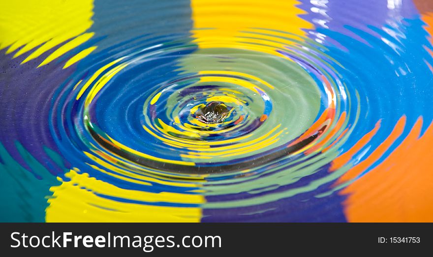 Water splash background, indoor image