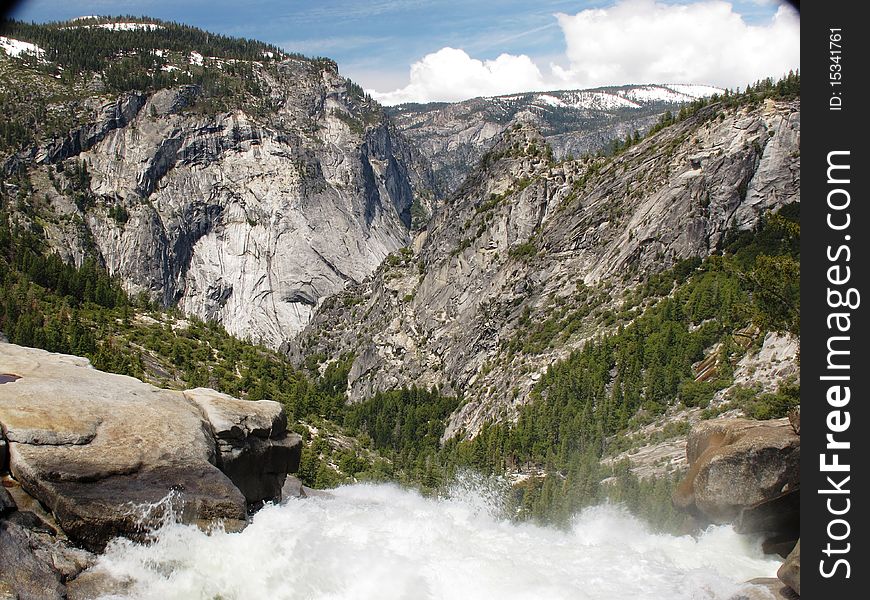 View from the top of Nevada Falls