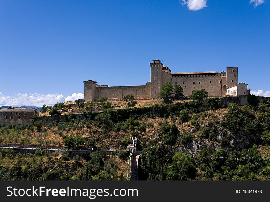 The Albornozian Castle in Spoleto