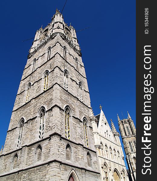 Picture of Ghent, Belgium in a sunny day. Picture of Ghent, Belgium in a sunny day