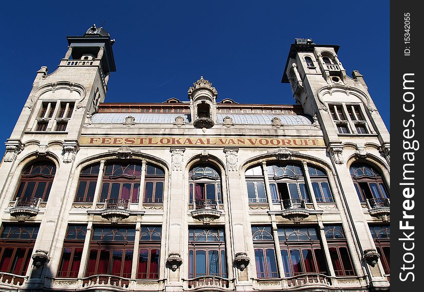 Picture of Ghent, Belgium in a sunny day. Picture of Ghent, Belgium in a sunny day