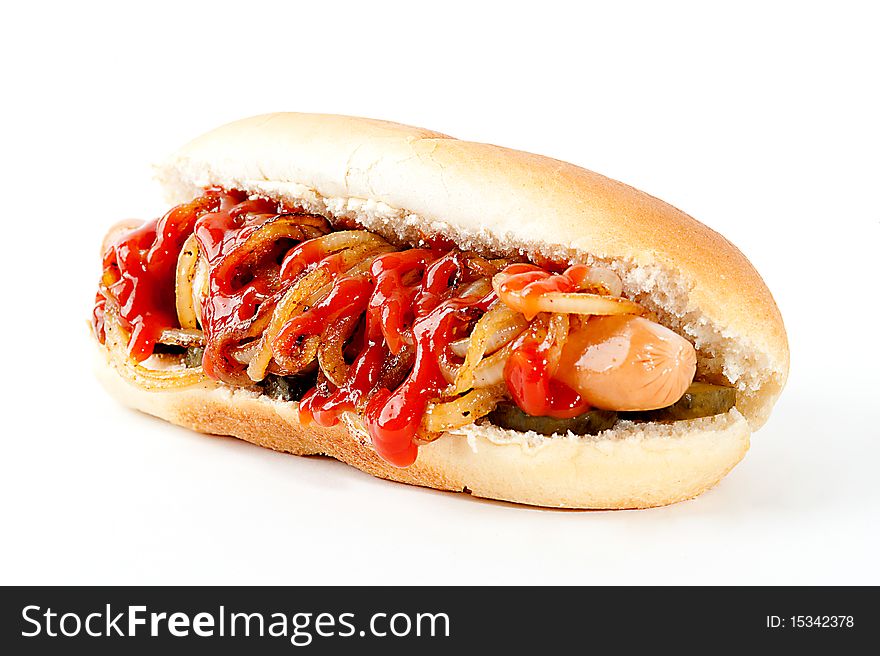 Hot Dog With Ketchup