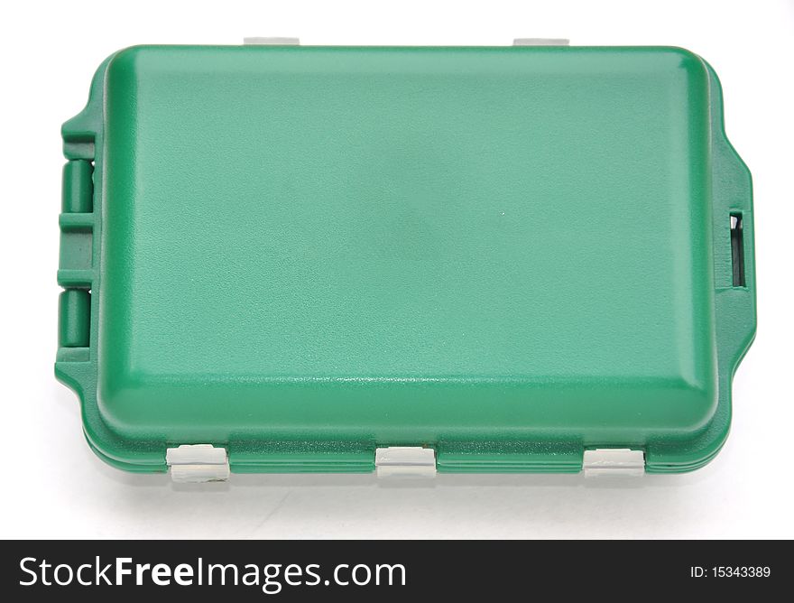 Green box isolated on white background.