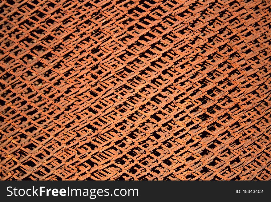 Rusty Iron Mesh