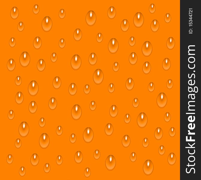 Orange water drops backgroud texture. Orange water drops backgroud texture