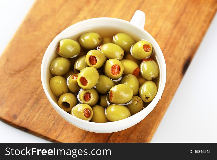 Green Olives Stuffed With Pimento