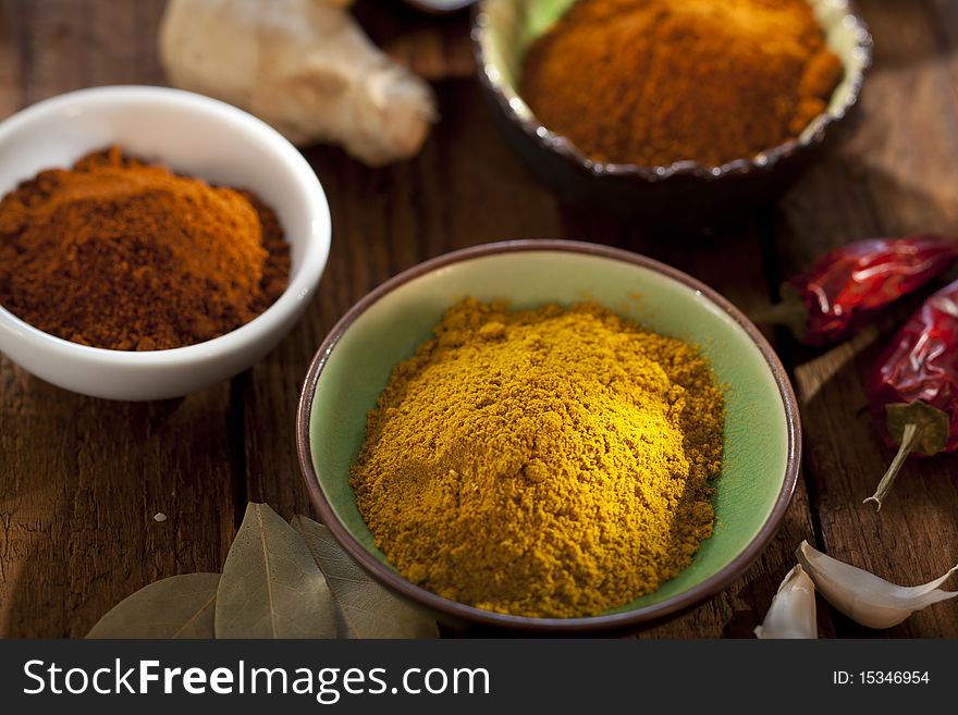 Nice composition of different spices