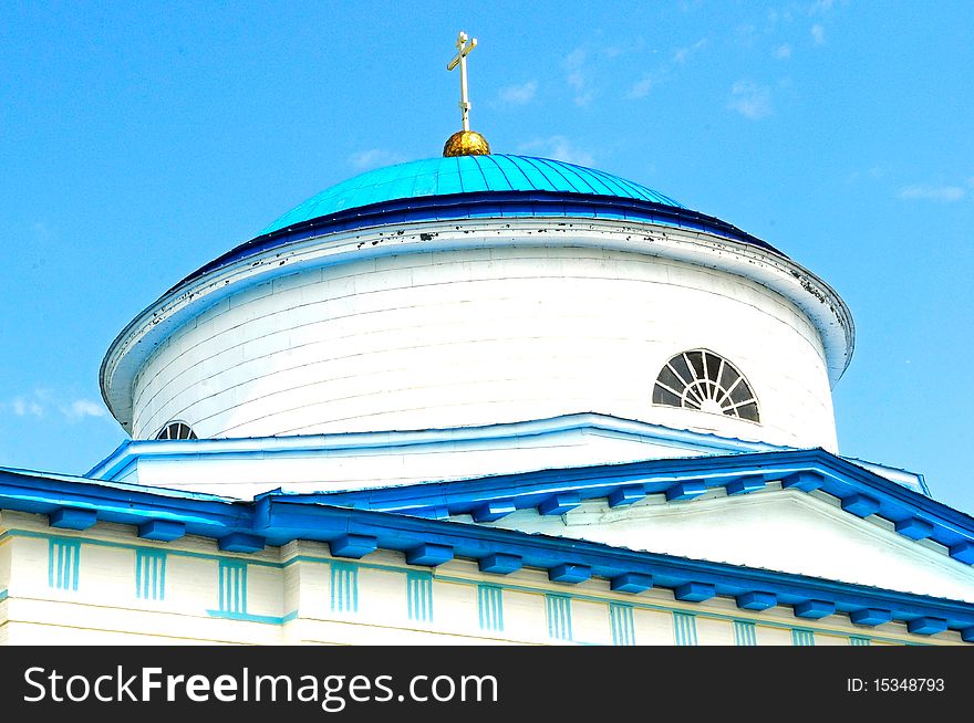 The church in Virgin Monastery of Raifa, Kazan, Russia. The church in Virgin Monastery of Raifa, Kazan, Russia