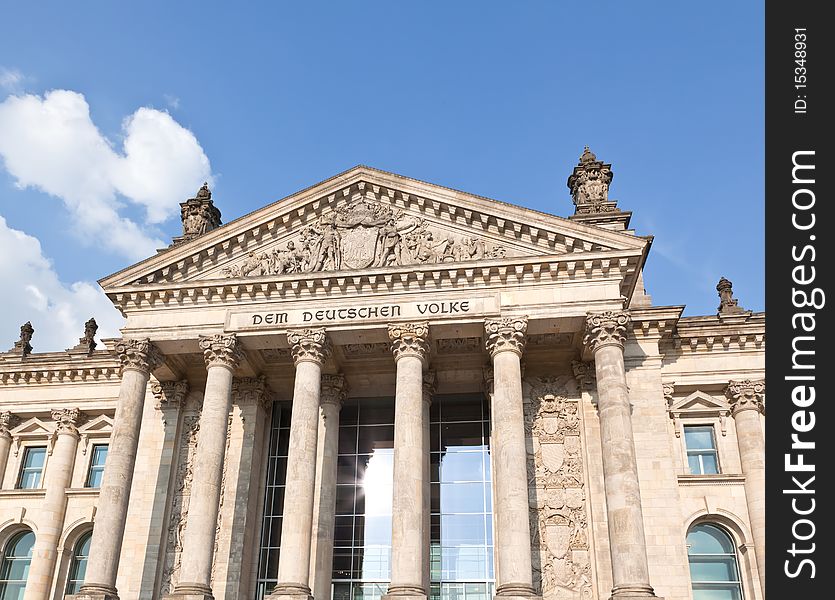 Reichstag building in Berlin