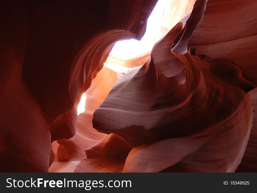 Bison sculpture in Lower Antelope Canyon