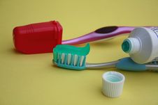 Tooth Brush And Tooth Paste Tube Royalty Free Stock Photos Tooth Brush And Tooth Paste Tube Royalty Free Stock Photos