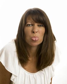 Sticking Out Tongue Stock Photography Sticking Out Tongue Stock Photography