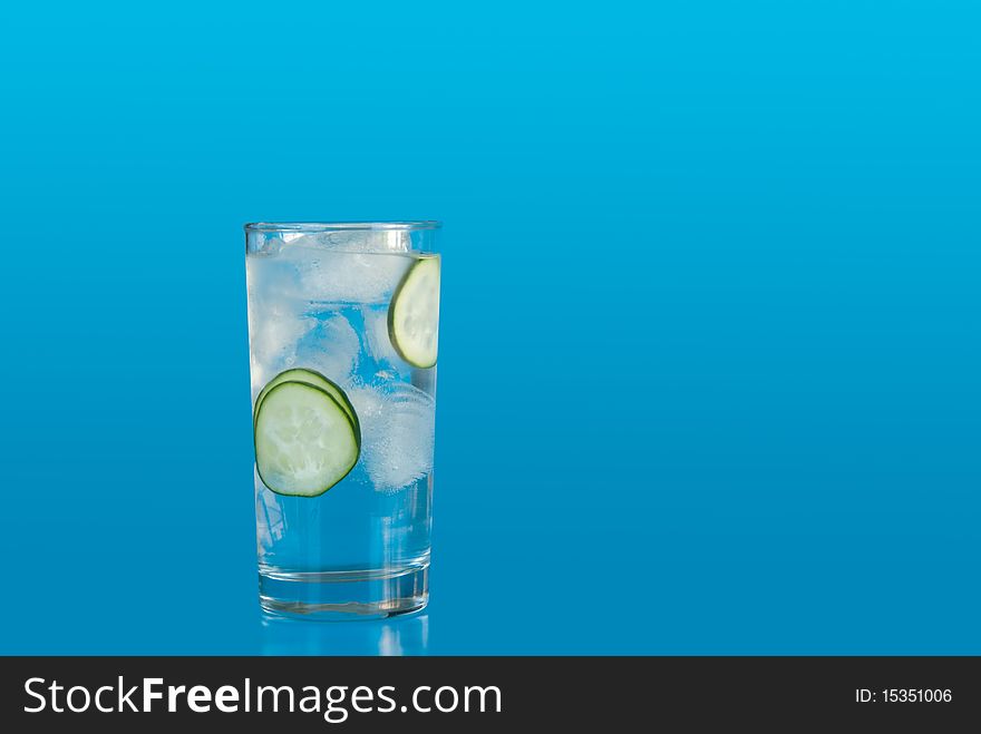 Ice Water with Cucumber