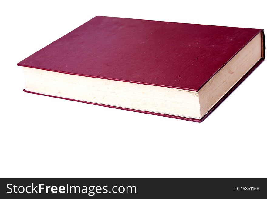 Red book, isolated on Green