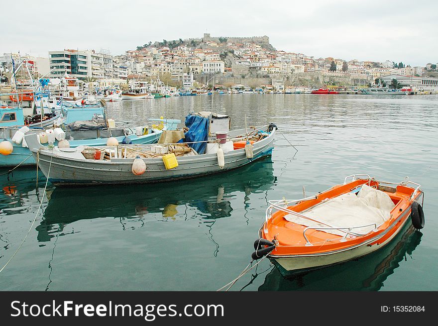 Sailing Vessels In The Harbor