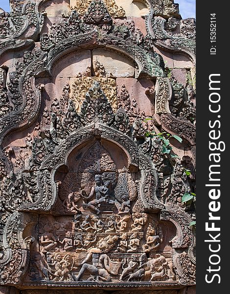 Banteay Srei Temple at Angkor Siem Reap Cambodia. Banteay Srei Temple at Angkor Siem Reap Cambodia