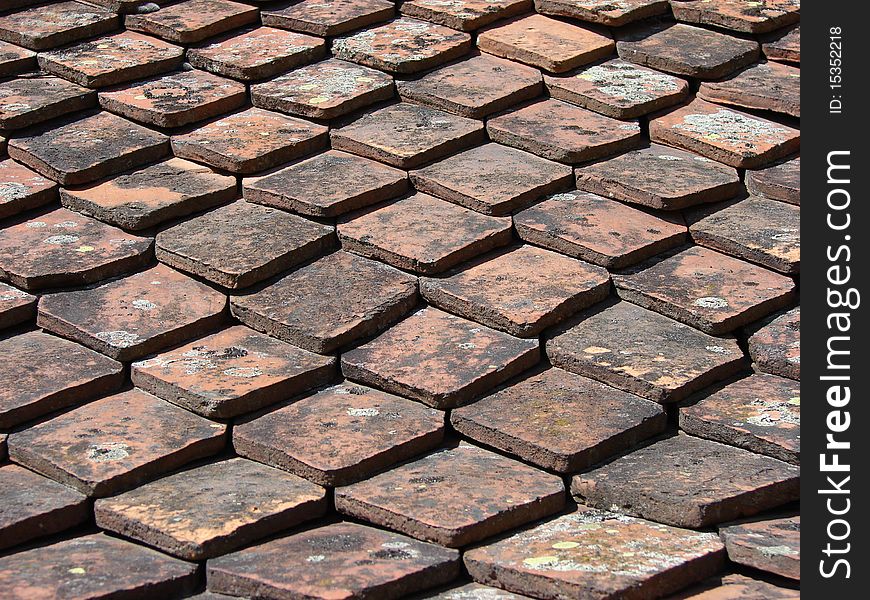 Old roof texture aged by time.