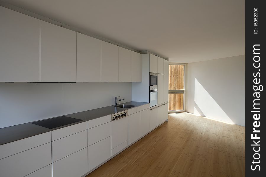 Beautiful ecologic house, kitchen view