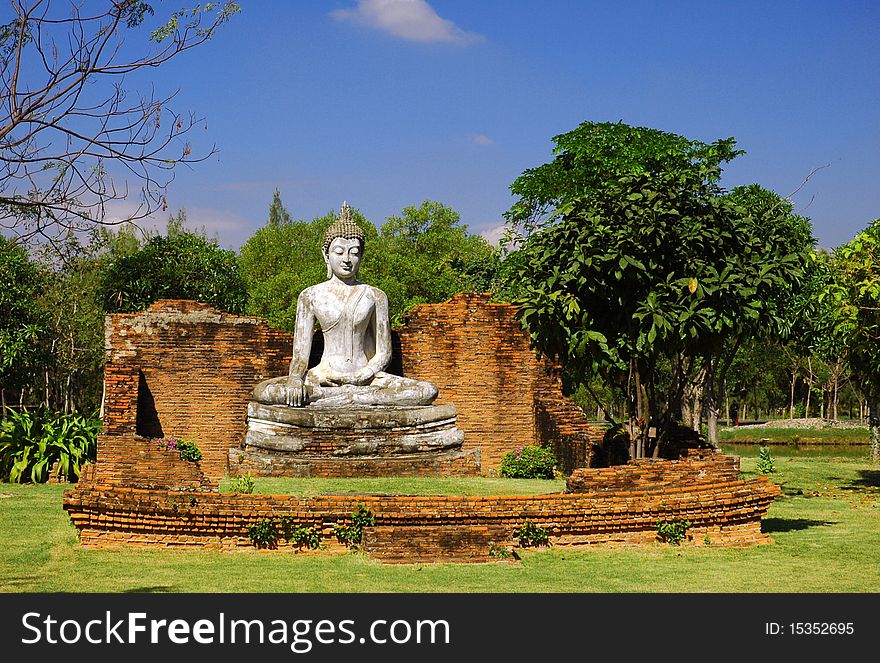 The Wihan of Wat Pho Kao Ton, Sing Buri at Ancient City, Thailand. The Wihan of Wat Pho Kao Ton, Sing Buri at Ancient City, Thailand