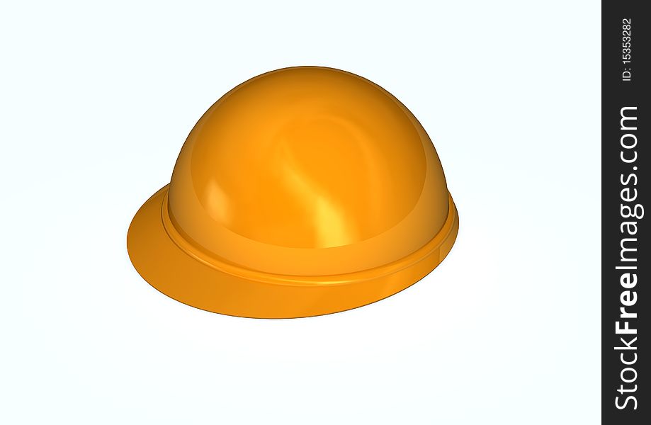 3d image of a safety helmet