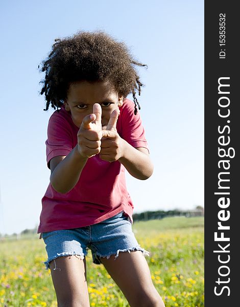 Portrait of a cute little boy playing and gesturing. Portrait of a cute little boy playing and gesturing