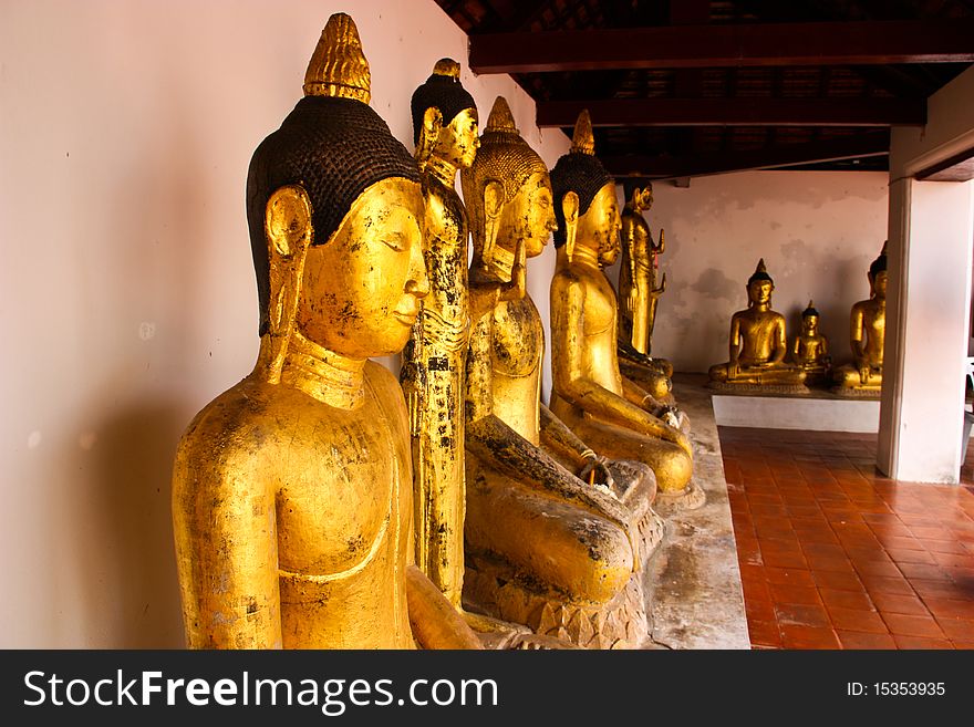 Buddha at Wat Phra That Chaiya, southern Thailand. Buddha at Wat Phra That Chaiya, southern Thailand